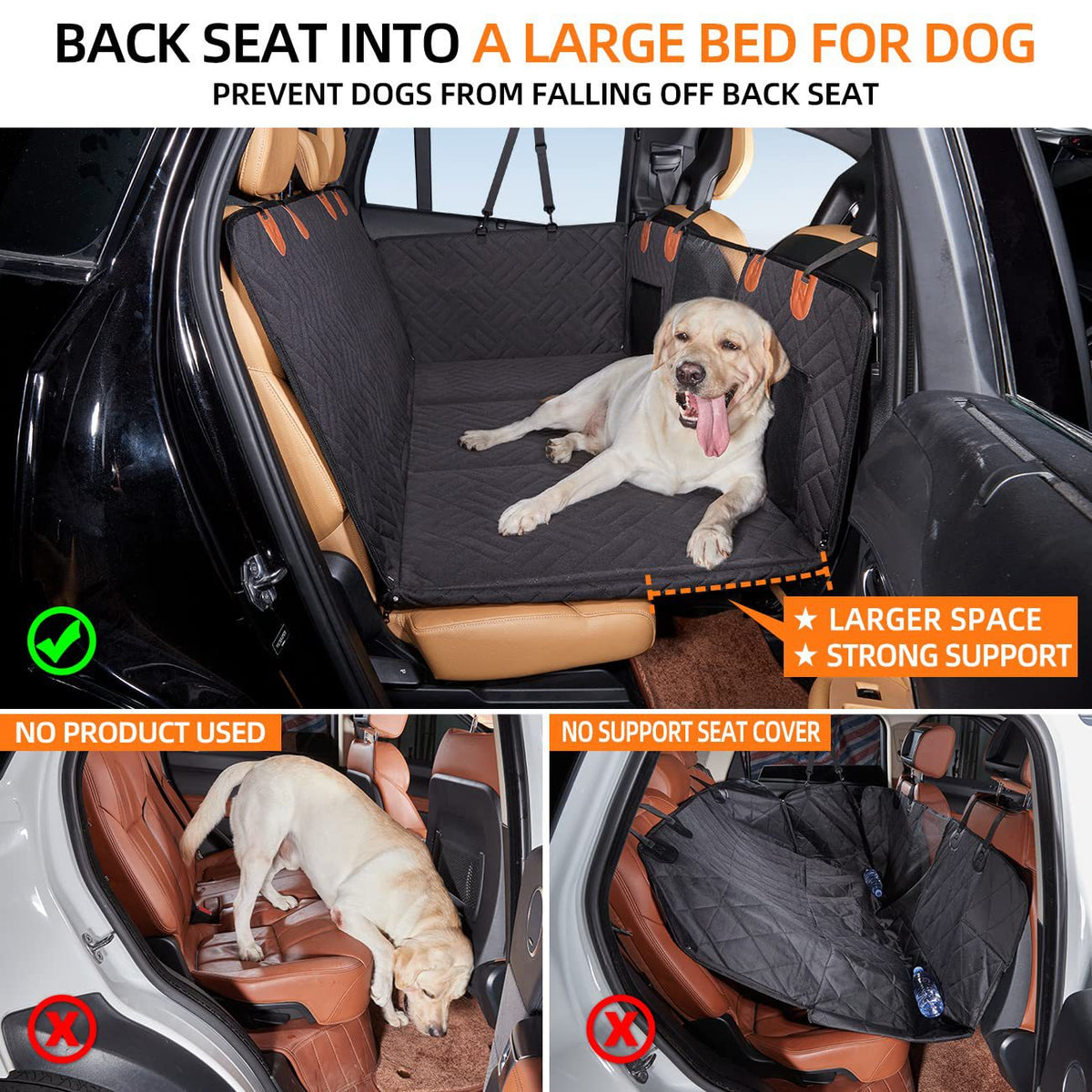 Housse De Protection Pour Siège Auto Chien – 100% étanche Et Antidérapante – Fenêtre De Visualisation – Pour Voiture, SUV, Fourgonnette