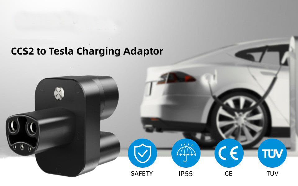 Adaptateur CCS2 vers Tesla pour chargeur EV, convertisseur 400A CCS2 Combo Tesla