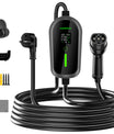 NOEIFEVO Typ 2 Ladekabel Schuko 3,7kW - 4m/6m/11m |6-16A|1-phasig Tragbare EV Ladegerät IP65 Wasserdicht mit LCD-Anzeige, Einstellbarer Ladeleistung, Einstellung Startzeit, für Allen EVs(IEC 62196-2) & PHEVS