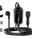 NOEIFEVO Typ 2 Ladekabel Schuko 3,7kW - 4m/6m/11m |6-16A|1-phasig Tragbare EV Ladegerät IP65 Wasserdicht mit LCD-Anzeige, Einstellbarer Ladeleistung, Einstellung Startzeit, für Allen EVs(IEC 62196-2) & PHEVS