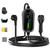 NOEIFEVO Câble de recharge Type 2 Schuko 3,7 kW - 4 m/6 m/11 m |6-16A| monophasé Chargeur EV portable IP65 étanche avec écran LCD, puissance réglable, démarrage différé, pour tous les VE (IEC 62196-2) et PHEV