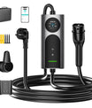 NOEIFEVO CY01 Type 2 câble de recharge Schuko 220V, 3,7kW Wallbox mobile avec APP, câble de charge monophasé 6–16A pour tous les VE (IEC 62196-2) & PHEV