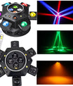 150W Moving Head Scheinwerfer, Laser Stroboskop Effekt, DMX Bühnenlicht, Vollfarb LED Licht, rotierendes DJ-, Disco-, Party- und Barlicht(1pcs)