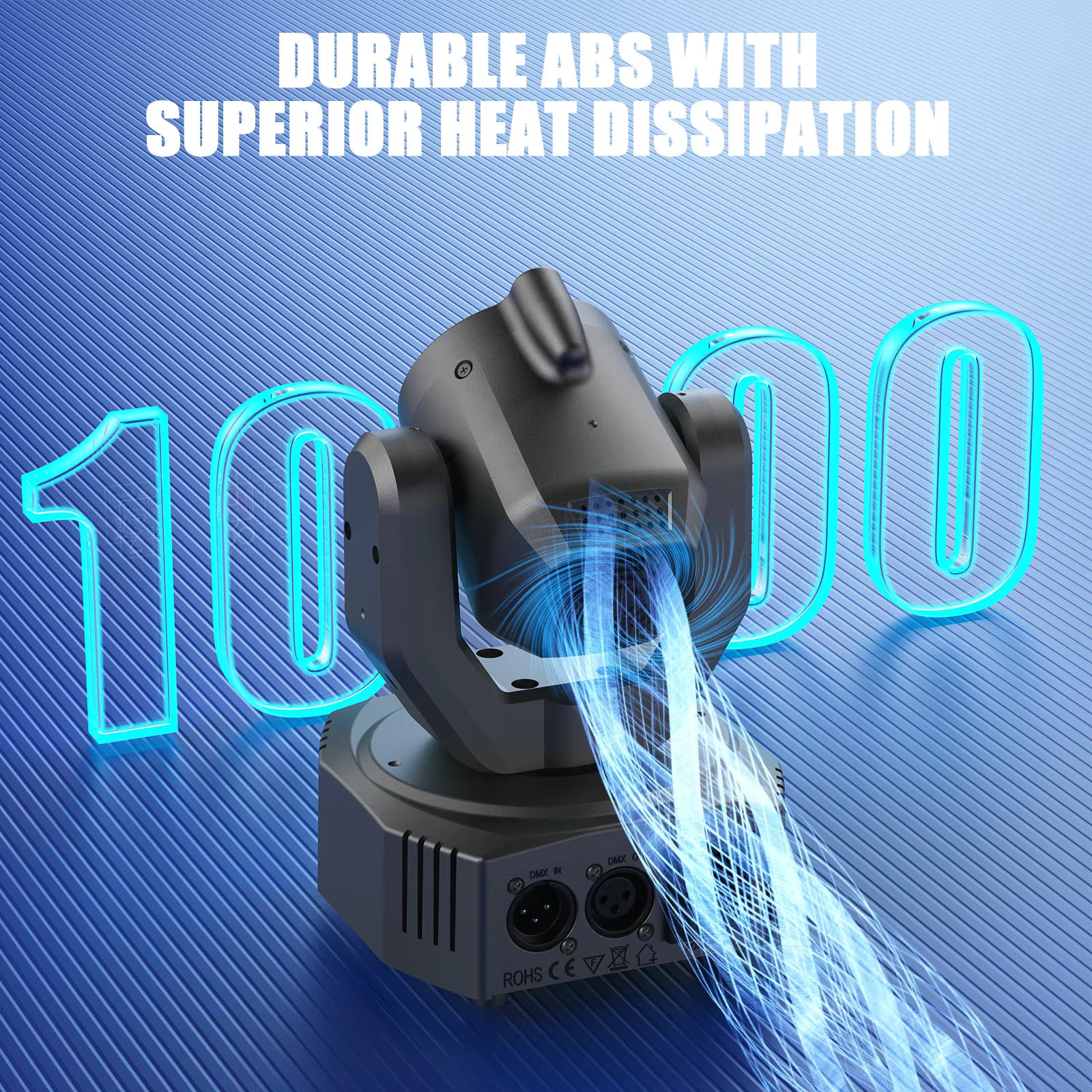 30W Spot Beam Moving Head LED 4IN1 RGBW Effekt Stroboskop Bühnenlicht DMX Soundaktiviert DJ Disco Bar Partylicht