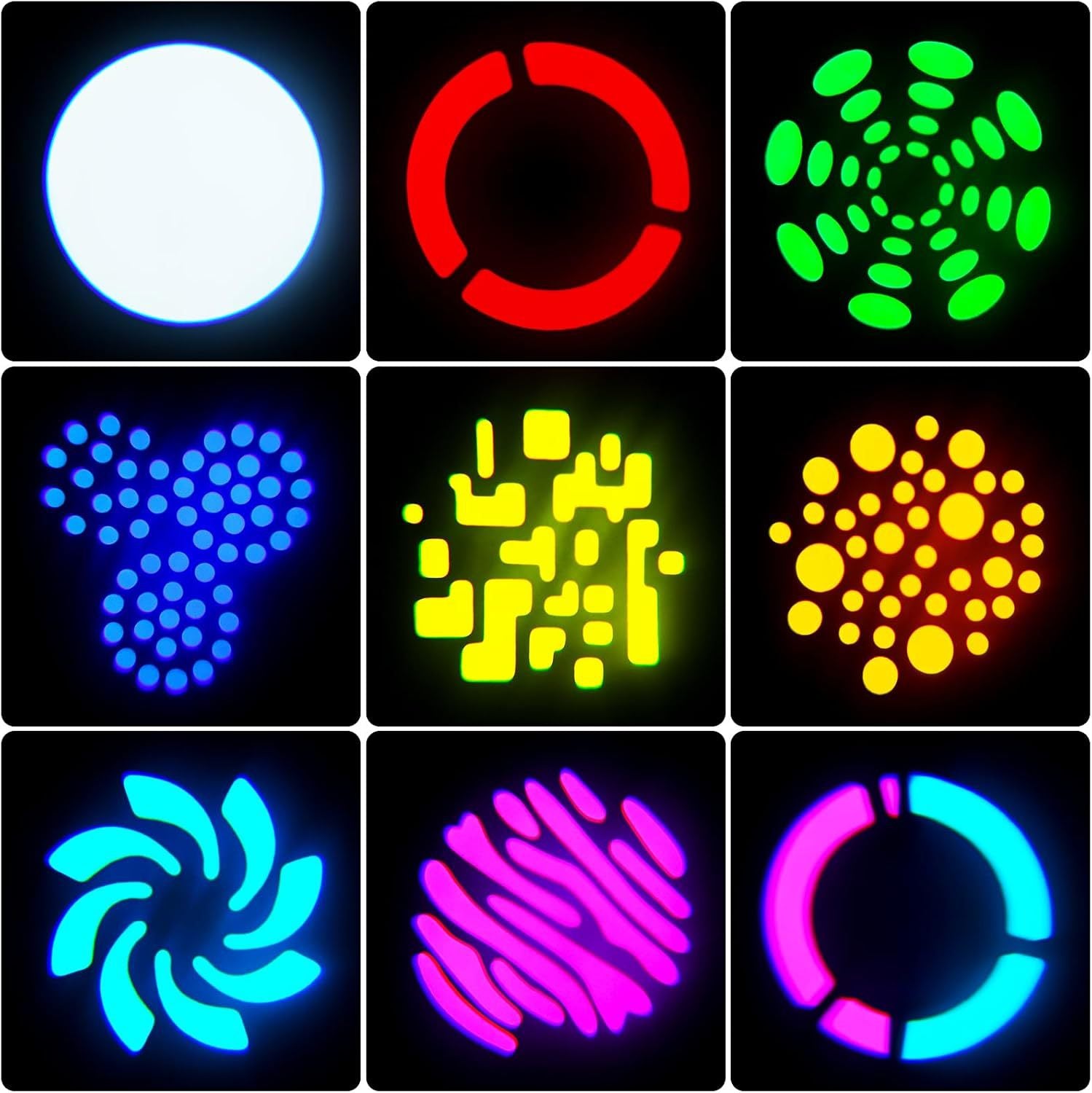 30W Strahl-Gobo Moving-Head-Lichter, RGBW LED Bühnen-Scheinwerfer mit DMX512 für DJ, Disco, Hochzeit, Party und Bühnenbeleuchtung