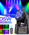 2 Stück/Set 105W Strahl Moving Head Lichter, 7×15W RGBW LED Bühnenscheinwerfer mit DMX512, Spotlights für DJ, Disco, KTV, Hochzeit und Party