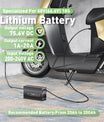 NOEIFEVO 75.6V 20A Chargeur de batterie lithium pour batterie lithium Li-Ion Lipo 66.6V 18S, affichage LCD, courant réglable, chargeur pour vélo électrique, scooter, moto électrique