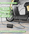 NOEIFEVO 44,4 V 12S lithium au batterie de Chargeur   , tension de sortie 50,4 V, réglage du courant 1-15 A, charge lente et charge rapide (MLC1300)