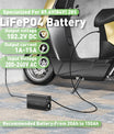 NOEIFEVO 109,2V 1A-15A Chargeur de batterie lithium pour batteries lithium-li-ion-lipo 96V 26S, avec affichage LCD, courant réglable