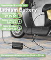 NOEIFEVO 60V 16S 15A  lithium au batterie de Chargeur ,tension de sortie 67,2V, réglage du courant 1-15A, charge lente et charge rapide (MLC1300)