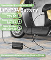 NOEIFEVO 60V 64V 15A LiFePO4 lithium au batterie de Chargeur  , tension de sortie 73V, réglage du courant 1-15A, charge lente et charge rapide (MLC1300)