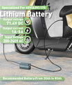 NOEIFEVO 71.4V 8A 17S Lithium-Batterieladegerät für 17S 62.9V Li-Ionen-Batterien, Strom Einstellung 1-8A, langsames Laden und schnelles Laden (MLC1300)