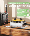 NOEIFEVO 58.4V 50A LiFePO4 batterie de Chargeur pour batterie 51.2V (48V) 16S LiFePO4, étanche, 0V BMS activé