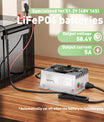 NOEIFEVO – chargeur de batterie LiFePO4 étanche 58.4V 5A, pour batterie LiFePO4 51.2V(48V) 16S