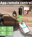 NOEIFEVO Wallbox mobile 11kW avec appli [5m/10m | triphasé | 6–16 A], câble de recharge pour voiture CEE-16A 400V vers Type 2 avec puissance de charge réglable, chargeur EV pour ID.3/4/5/7, IX1, Model 3/Y et autres BEV/PHEV