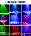 Laser projecteur de scène à balayage laser RGB avec effets de faisceau, éclairage intérieur LED pour scène – idéal pour DJs, discothèques, fêtes d'anniversaire et mariages. Prend en charge DMX512 et fonctionnement activé par le son