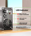 NOEIFEVO 63V 6A Lithium-oplader voor 15S 55.5V accu, LED-display, aluminium behuizing, ventilator