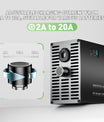 NOEIFEVO 88.2V 2-20A Litiumakku-laturille 77.7V 21S Litium-Li-Ion-Lipo-akulle, LCD-näyttö, säädettävä virta, laturi E-pyörälle, skootterille, sähkömoottoripyörälle