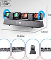 80W Disco Party Lichtanlage, RGBW LED Moving Head Scheinwerfer mit zwei beweglichen Köpfen, Fernbedienung, DMX512-DJ-Equipment, Bühnenbeleuchtung für Events, Clubs und Weihnachten
