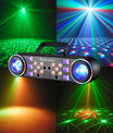 80W DJ-Partylicht mit Multi-Effekt, RG-Laser, UV- und Magic-Ball-Wash-Funktion, DMX512 (29 Kanäle), inklusive Stativ und Tragetasche für Hochzeiten, Bars und KTV