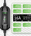 Noeifevo Câble de charge EV de type 2, 11KW 16A CEE 5m/10m/15m  Chargeur EV mobile, protection RCD DC6mA