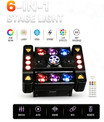 80W 6Arm RGB Partylicht 360° Moving Head DJ Bühnenstrahler DMX512 & Musiksteuerung Disco Licht für Club Party Konzert Bar Weihnachten