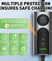 NOEIFEVO CY01 Type 2 câble de recharge Schuko 220V, 3,7kW Wallbox mobile avec APP, câble de charge monophasé 6–16A pour tous les VE (IEC 62196-2) & PHEV