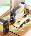 NOEIFEVO 8,4V 20A lithium batterioplader til 2S 7,4V lithium batteri, med køleventilator, automatisk nedlukning.