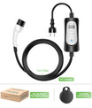 Portable Type2 3.7KW 16A EV Charger, 5 Meters Mobile EV Charging Cable with Schuko