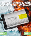 NOEIFEVO 67.2V 5A Chargeur de batterie lithium pour 16S 59.2V 60V Batterie lithium, avec ventilateur de refroidissement, arrêt automatique.