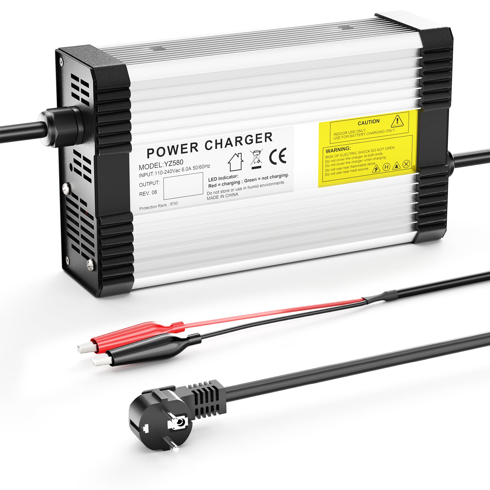 NOEIFEVO 73V 5A LiFePO4-Batterieladegerät para bateria LiFePO4 60V 64V 20S, com ventilador de refrigeração e desligamento automático.