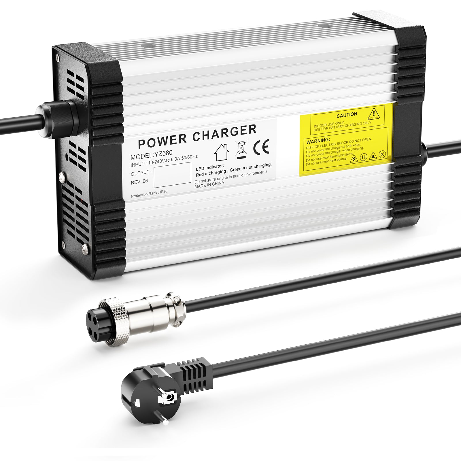 NOEIFEVO 134V 3.5A Lithium-nabíječka pro 32S 118.4V 120V Lithium baterii, s chladicím ventilátorem, automatické vypnutí.