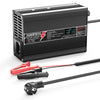NOEIFEVO 51.2V 5A litium LiFePO4 batteriladdare, laddspänning 58.4V, med fläkt, aluminiumhölje, LCD-skärm