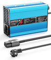 NOEIFEVO 27.6V-29.4V 5A carregador de bateria de chumbo-ácido para bateria de chumbo-ácido de 24V, ventilador de resfriamento, desligamento automático (AZUL)