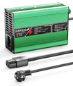 NOEIFEVO 58.8V 3A Carregador de Bateria de Lítio para Baterias Li-Ion Lipo 14S 51.8V, Ventilador de Refrigeração, Desligamento Automático (VERDE)