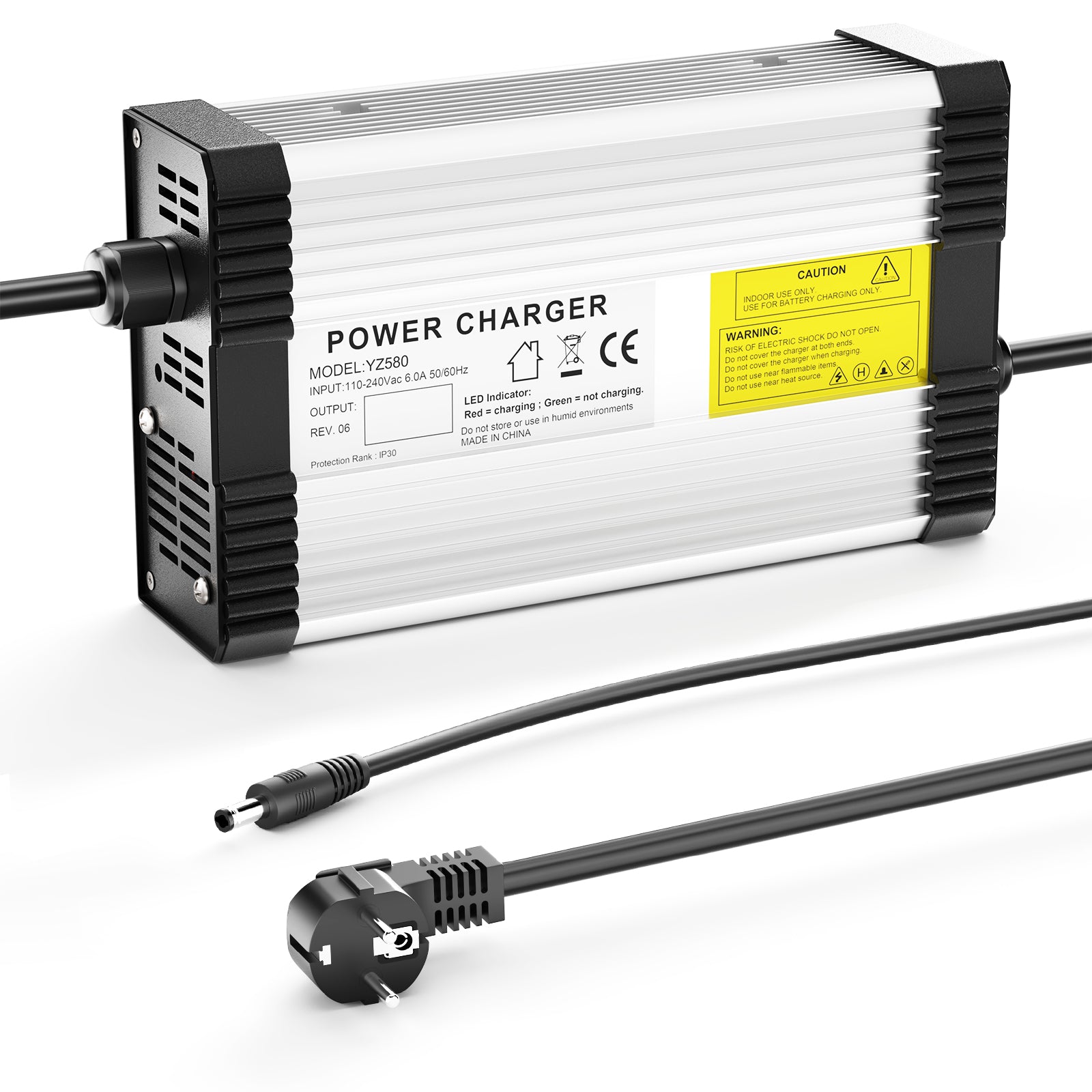 NOEIFEVO 69V-73.5V 5A Chargeur de batterie au plomb pour batterie au plomb 60V, avec ventilateur de refroidissement, arrêt automatique.