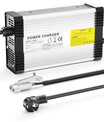 NOEIFEVO 67.2V 5A Cargador de batería de litio para batería de litio 16S 59.2V 60V, con ventilador de refrigeración y apagado automático.