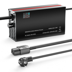 NOEIFEVO 50,4V 20A nabíjačka na lítiumové batérie pre 44,4V 12S lítiumové Li-Ion-LiPo batérie, LCD displej, nastaviteľný prúd, nabíjačka pre E-biky, skútre, elektrické motocykle