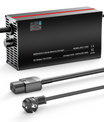 NOEIFEVO 50,4V 2-20A Chargeur de batterie lithium pour batterie lithium Li-Ion Lipo 44,4V 12S, affichage LCD, courant réglable, chargeur pour vélo électrique, scooter, moto électrique