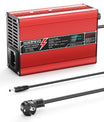 NOEIFEVO 27.6V-29.4V 2A 4A 5A Blei-Säure-Batterieladegerät für 24V Blei-Säure Batterie, Mit LCD-Anzeige, Kühlventilator, automatischer Abschaltung (RED)