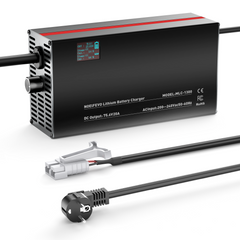 NOEIFEVO 75.6V 2-20A Lithium-batterilader til 66.6V 18S Lithium-Li-Ion-Lipo-batteri, LCD-skærm, justerbar strøm, lader til E-bike, scooter, elektrisk motorcykel