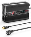 NOEIFEVO 50.4V 2.5A Caricabatterie al Litio per Batterie 12S 44.4V Li-Ion Lipo, con Display LCD, Ventola di Raffreddamento, Spegnimento Automatico