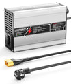 NOEIFEVO 50.4V 2A 2.5A 3A Cargador de litio para baterías 12S 44.4V Li-Ion Lipo, con ventilador de refrigeración, apagado automático