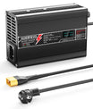 מטען ליתיום NOEIFEVO 12.6V 5A עבור סוללות 3S 11.1V Li-Ion Lipo, עם תצוגת LCD, מאוורר קירור, כיבוי אוטומטי