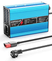 NOEIFEVO 43,8V 6A LiFePO4 Batterieladegerät für 38,4 V 12S LiFePO4-Batterie, automatische Abschaltung, Aluminiumgehäuse, E-Bike-Roller, Elektromotorrad