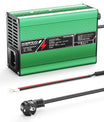 NOEIFEVO 58.8V 3A Carregador de Bateria de Lítio para Baterias Li-Ion Lipo 14S 51.8V, Ventilador de Refrigeração, Desligamento Automático (VERDE)