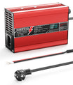 NOEIFEVO Caricabatterie al Litio 12,6V 10A per Batterie Li-Ion Lipo 3S 11,1V, Ventola di Raffreddamento, Spegnimento Automatico (ROSSO)