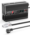 NOEIFEVO 58.8V 2A Carregador de Lítio para Baterias 14S 51.8V Li-Ion Lipo, com Display LCD, Ventilador de Resfriamento, Desligamento Automático