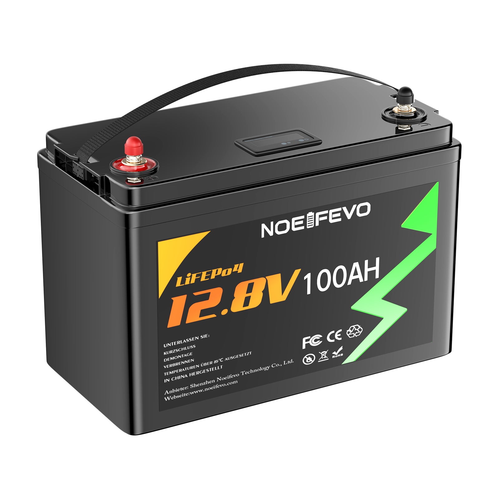NOEIFEVO N100 12V 100ah Li - ion batterie LiFePO4 akku avec 100A