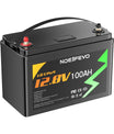 NOEIFEVO N100 12V 100ah Li - ion batterie LiFePO4 akku avec 100A BMS 